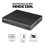 Kit 4 Câmeras Bullet HD 720p VHL 1120B Infra 20m HDCVI + DVR Gravador de Video Inteligente Intelbras MHDX 1204 4 Canais - Imagem 3