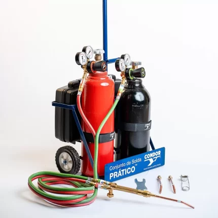 Conjunto de Solda Prático Oxigênio/Acetileno CONDOR